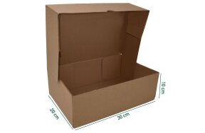 CARDBOARD POSTAL BOXES 30x20x10cm SET/10